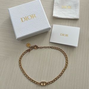 Authentic Dior Petit CD Choker Necklace
